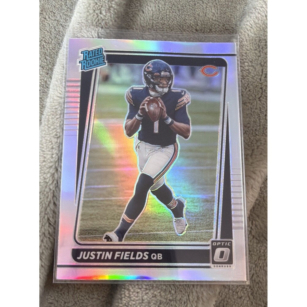 2021 Panini Donruss - Rated Rookie Justin Fields #P-253 Optic Preview Holo (RC)